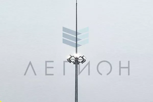 Мачты освещения с молниеотводом