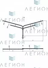 К10-2,0-2,0-1-1 кронштейн четырехрожковый